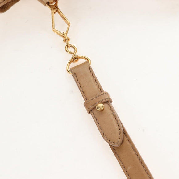 Miu Miu Matelasse Hand Bag Vitellolux 2way Brown Gold Auth 208315M