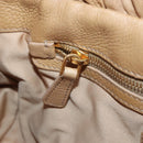 Miu Miu Matelasse Hand Bag Vitellolux 2way Brown Gold Auth 208315M-25