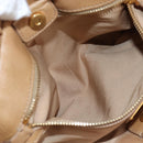 Miu Miu Matelasse Hand Bag Vitellolux 2way Brown Gold Auth 208315M-26
