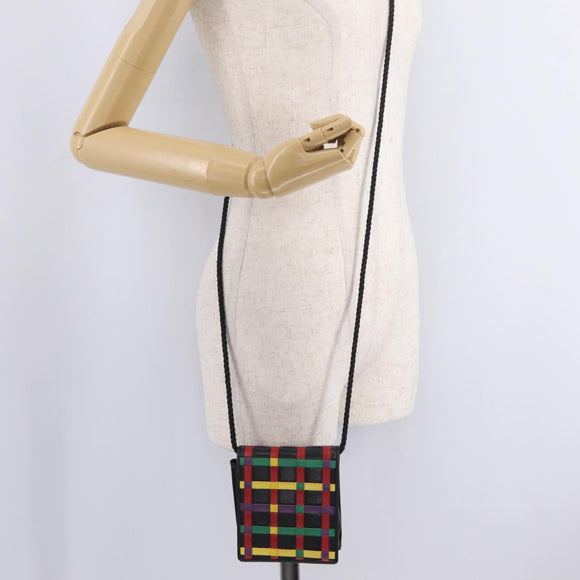 FENDI Shoulder Bag Leather Multicolor Auth 208320A