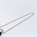 Balenciaga Chain Hour Glass Bag Leather 2way Pink Silver 664676 Auth 208322M-10