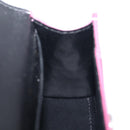 Balenciaga Chain Hour Glass Bag Leather 2way Pink Silver 664676 Auth 208322M-23