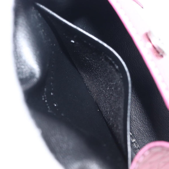 Balenciaga Chain Hour Glass Bag Leather 2way Pink Silver 664676 Auth 208322M