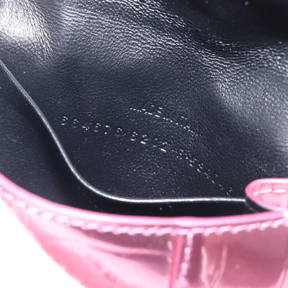 Balenciaga Chain Hour Glass Bag Leather 2way Pink Silver 664676 Auth 208322M