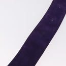 CELINE Belt Leather Purple Gold Auth 208323V-10