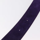 CELINE Belt Leather Purple Gold Auth 208323V-11