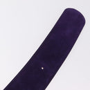 CELINE Belt Leather Purple Gold Auth 208323V-12
