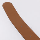 CELINE Belt Leather Purple Gold Auth 208323V-19