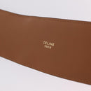 CELINE Belt Leather Purple Gold Auth 208323V-20