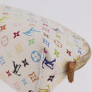 LOUIS VUITTON Monogram Multicolor Pochette PM Pouch White M47354 LV Auth 208326-10