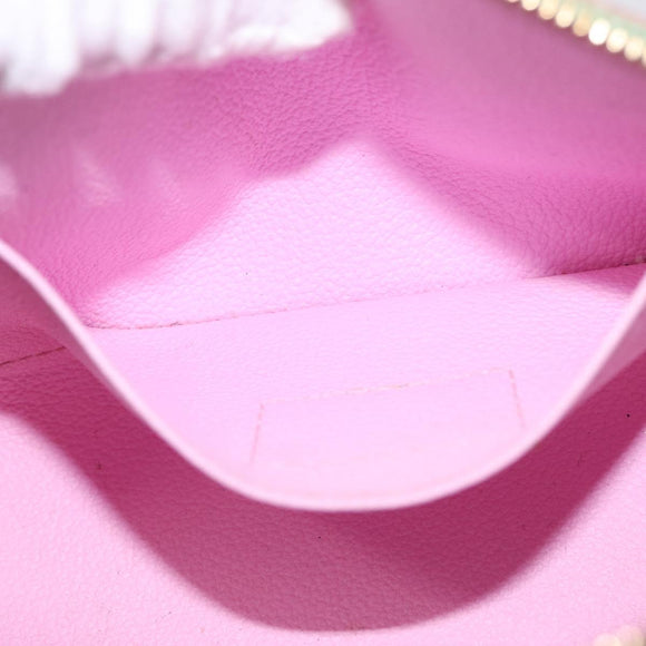 LOUIS VUITTON Monogram Multicolor Pochette PM Pouch White M47354 LV Auth 208326