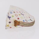 LOUIS VUITTON Monogram Multicolor Pochette PM Pouch White M47354 LV Auth 208326-4