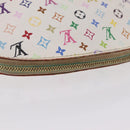 LOUIS VUITTON Monogram Multicolor Pochette PM Pouch White M47354 LV Auth 208326-7