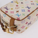 LOUIS VUITTON Monogram Multicolor Trousse Wapity Pouch White M58034 Auth 208327-11