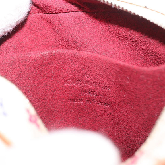LOUIS VUITTON Monogram Multicolor Trousse Wapity Pouch White M58034 Auth 208327