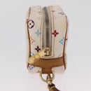 LOUIS VUITTON Monogram Multicolor Trousse Wapity Pouch White M58034 Auth 208327-7