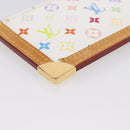 LOUIS VUITTON Monogram Multicolor Pochette Cles Purse White M92655 Auth 208328V-11