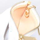 LOUIS VUITTON Monogram Multicolor Pochette Cles Purse White M92655 Auth 208328V-17