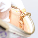 LOUIS VUITTON Monogram Multicolor Pochette Cles Purse White M92655 Auth 208328V-18