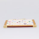 LOUIS VUITTON Monogram Multicolor Pochette Cles Purse White M92655 Auth 208328V-7