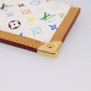 LOUIS VUITTON Monogram Multicolor Pochette Cles Purse White M92655 Auth 208328V-8