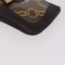 LOUIS VUITTON Monogram Charm Pochette Cles Purse Brown White M95164 Auth 208330A-14