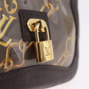 LOUIS VUITTON Monogram Charm Pochette Cles Purse Brown White M95164 Auth 208330A-20