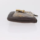 LOUIS VUITTON Monogram Charm Pochette Cles Purse Brown White M95164 Auth 208330A-6