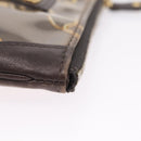 LOUIS VUITTON Monogram Charm Pochette Cles Purse Brown White M95164 Auth 208330A-7