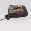 LOUIS VUITTON Monogram Charm Pochette Cles Purse Brown White M95164 Auth 208330A-8