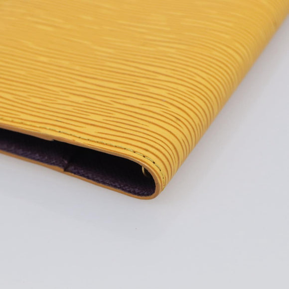 LOUIS VUITTON Epi Agenda PM Day Planner Cover Yellow R20059 LV Auth 208332