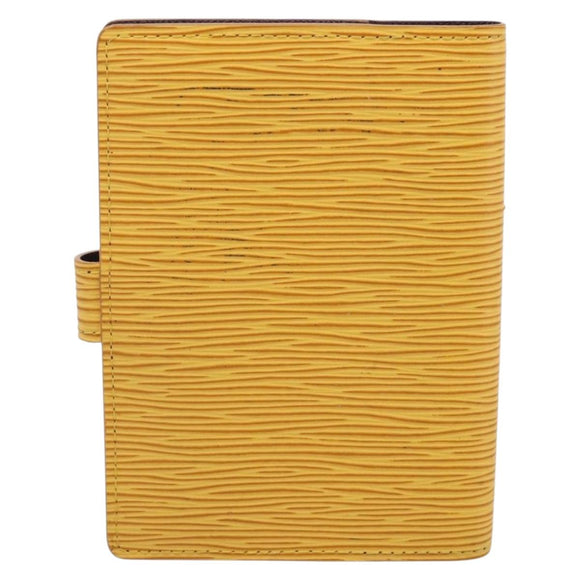 LOUIS VUITTON Epi Agenda PM Day Planner Cover Yellow R20059 LV Auth 208332