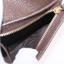 GUCCI GG Supreme Compact Bifold Wallet PVC BNF Beige Yellow 701009 Auth 208338M-19