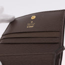 GUCCI GG Supreme Compact Bifold Wallet PVC BNF Beige Yellow 701009 Auth 208338M-20