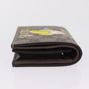 GUCCI GG Supreme Compact Bifold Wallet PVC BNF Beige Yellow 701009 Auth 208338M-4