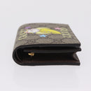 GUCCI GG Supreme Compact Bifold Wallet PVC BNF Beige Yellow 701009 Auth 208338M-5