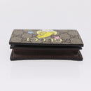 GUCCI GG Supreme Compact Bifold Wallet PVC BNF Beige Yellow 701009 Auth 208338M-7