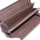 LOUIS VUITTON Monogram Empreinte Zippy Wallet Dark Brown M60548 LV Auth 208340-9