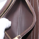 LOUIS VUITTON Monogram Empreinte Zippy Wallet Dark Brown M60548 LV Auth 208340-11
