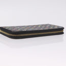 LOUIS VUITTON Monogram Multicolor Zippy Long Wallet Black M60243 LV Auth 208341V-6