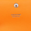Salvatore Ferragamo Metal Hand Pouch Patent leather Orange Silver Auth 208342M-17