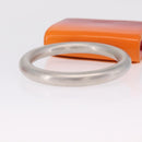 Salvatore Ferragamo Metal Hand Pouch Patent leather Orange Silver Auth 208342M-7