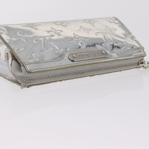 LOUIS VUITTON Monogram Miroir Trousse Cosmetic Pouch Silver M95603 Auth 208345