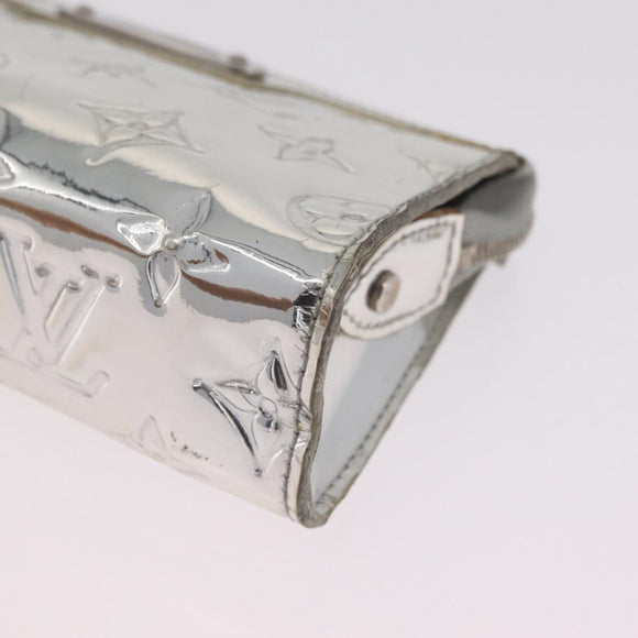 LOUIS VUITTON Monogram Miroir Trousse Cosmetic Pouch Silver M95603 Auth 208345