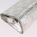 LOUIS VUITTON Monogram Miroir Trousse Cosmetic Pouch Silver M95603 Auth 208345-17