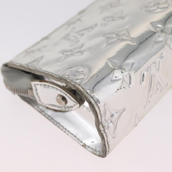 LOUIS VUITTON Monogram Miroir Trousse Cosmetic Pouch Silver M95603 Auth 208345