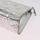 LOUIS VUITTON Monogram Miroir Trousse Cosmetic Pouch Silver M95603 Auth 208345-18