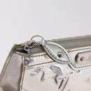 LOUIS VUITTON Monogram Miroir Trousse Cosmetic Pouch Silver M95603 Auth 208345-20