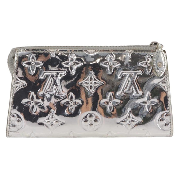 LOUIS VUITTON Monogram Miroir Trousse Cosmetic Pouch Silver M95603 Auth 208345