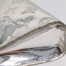 LOUIS VUITTON Monogram Miroir Trousse Cosmetic Pouch Silver M95603 Auth 208345-9